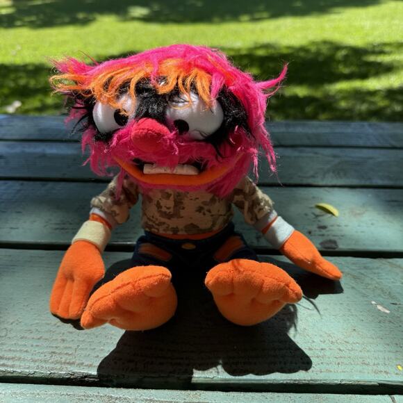 The Muppets Babies Animal Plush Disney Camo Hoodie Stuffed 12" Doll Toy - Picture 4 of 9